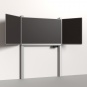 Pylonen-Klapptafel, 200x120 cm, Flügel: 100x120 cm, Stahlemaille anthrazit, 
